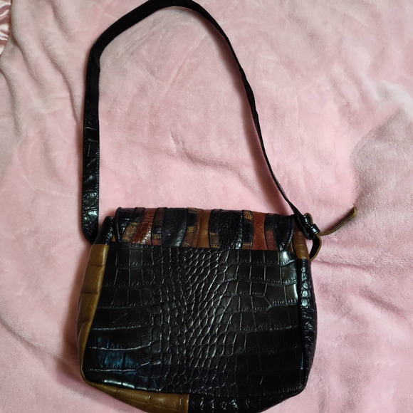 Sharif Leather, Multi Colored Shoulder Bag - Picture 2 of 4